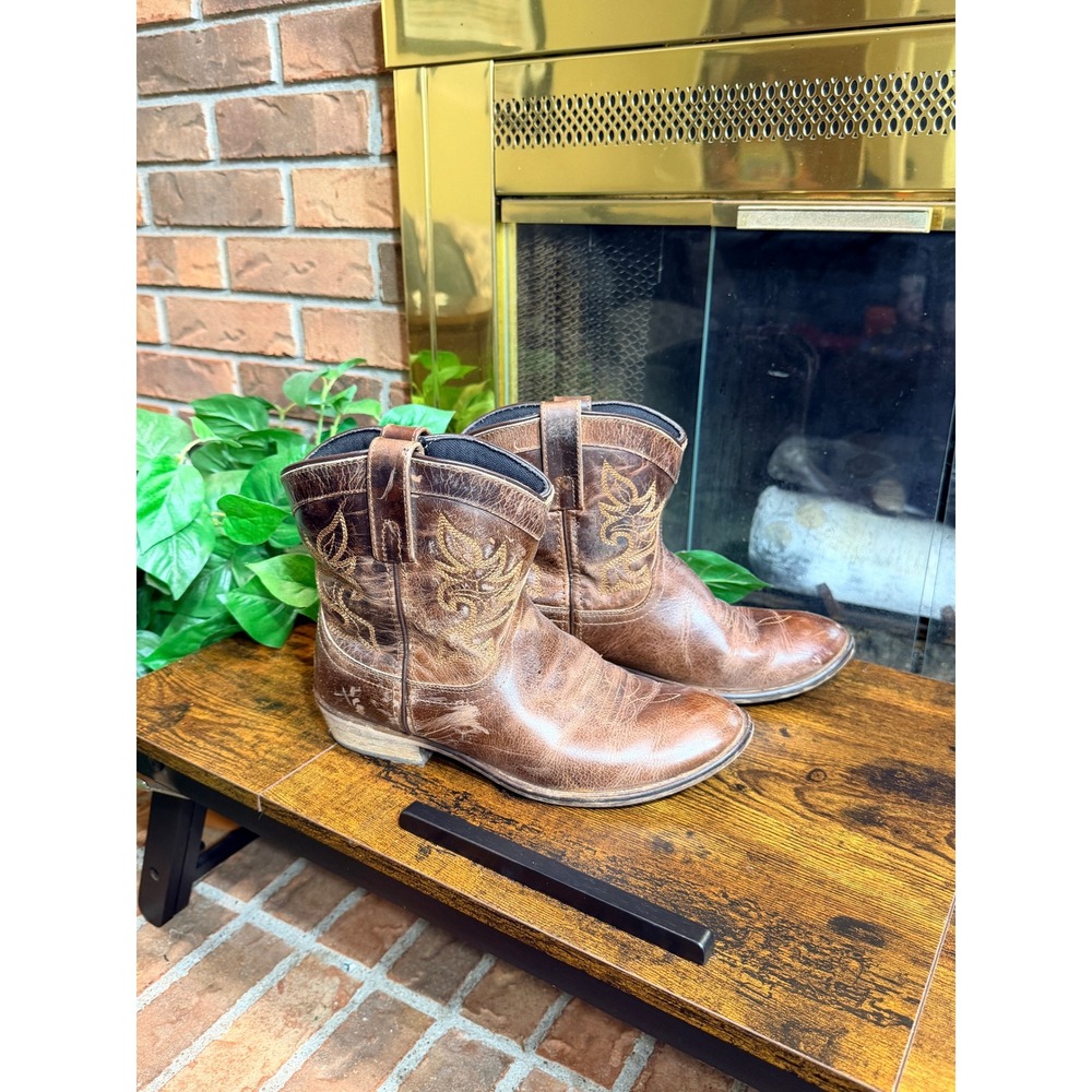 Dingo DI 865 Western Boots Womens Brown Leather Embroidered Round Toe 9 M